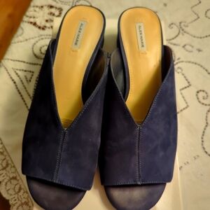 Alex Marie slip on heels Navy Suede 9M